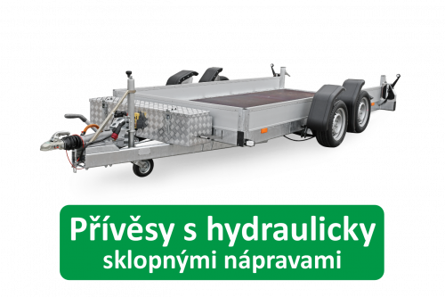 Přívěsy s hydraulicky sklopnými nápravami