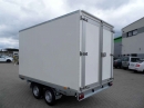 HSW2 B35 6024/20 - bržděný dvounápravový skříňový přívěs s koly pod, do 3500 kg