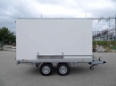 HSW2 B35 5522/20 - bržděný dvounápravový skříňový přívěs s koly pod, do 3500 kg